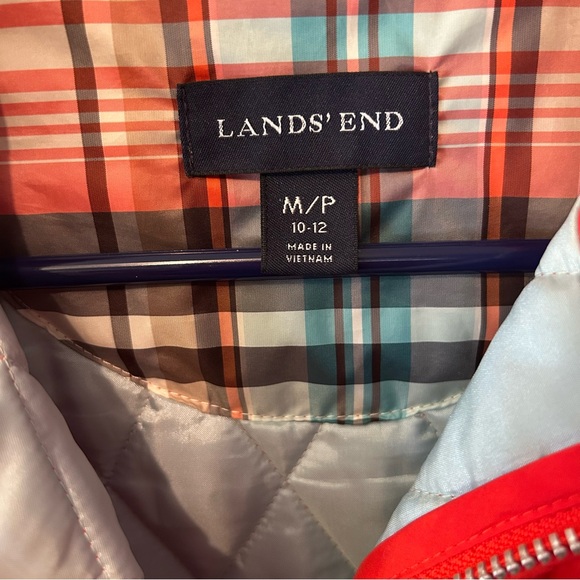 Land’s End orange jacket size M petite (10-12) - Picture 4 of 6